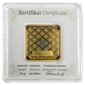 Buy 10 Gram Geiger Square Gold Bar (New w/ Assay)