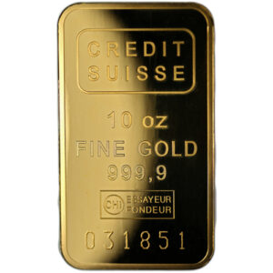 Buy 10 oz Credit Suisse Gold Bar (New w/ Assay)