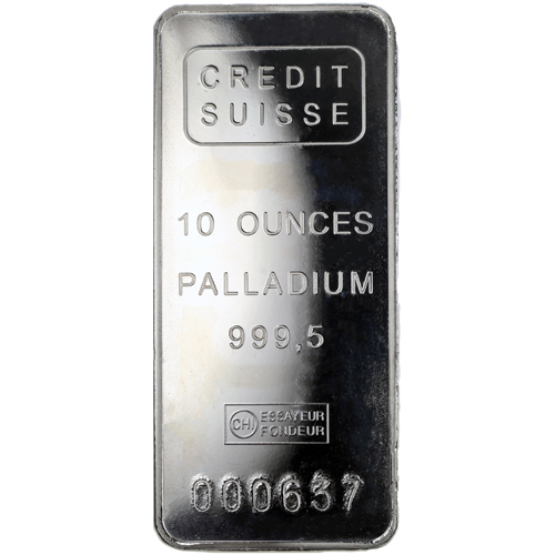 Buy 10 oz Credit Suisse Palladium Bar