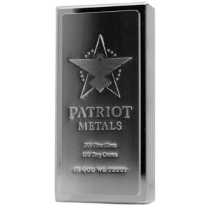 Buy 100 oz Patriot Metals Stacker Silver Bar (New)