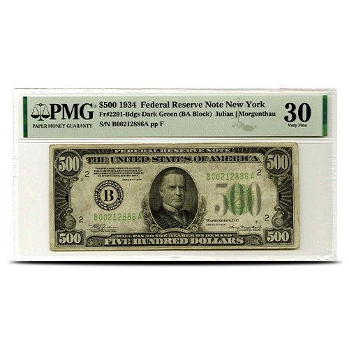 Buy 1934 $500 Federal Reserve Note (P