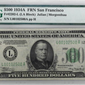 Buy 1934 $500 Federal Reserve Note