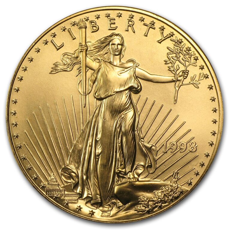 Buy 1998 1 oz American Gold Eagle Coin - OMEGA BULLION LLC