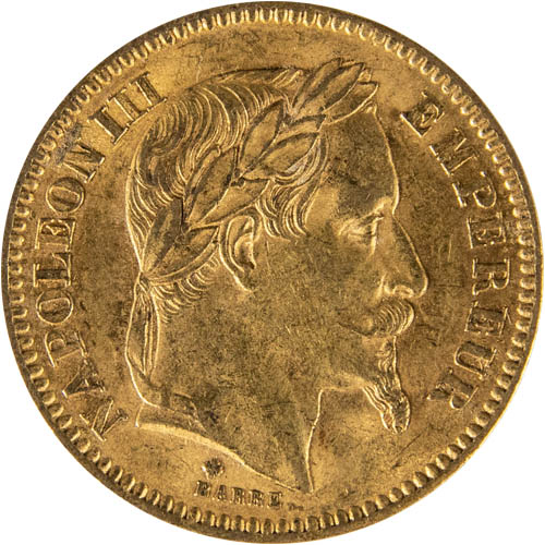 Buy 20 Francs Napoleon III Gold Coin