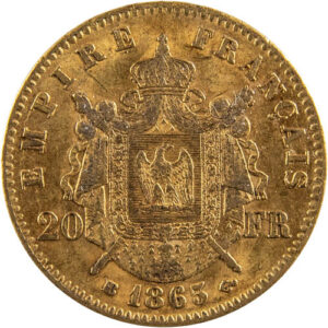 Buy 20 Francs Napoleon III Gold Coin –  (Random Year, AU)