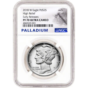 Buy 2018-W 1 oz Proof American Palladium Eagle Coin NGC PF70 UCAM ER