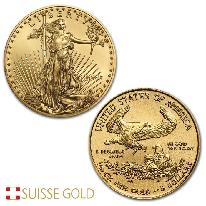 Buy 2020 1/10 oz American Gold Eagle C