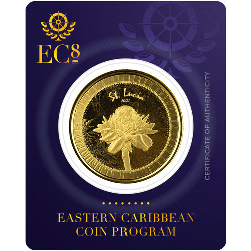 Buy 2021 1 oz EC8 Gold St. Lucia Coin (2)