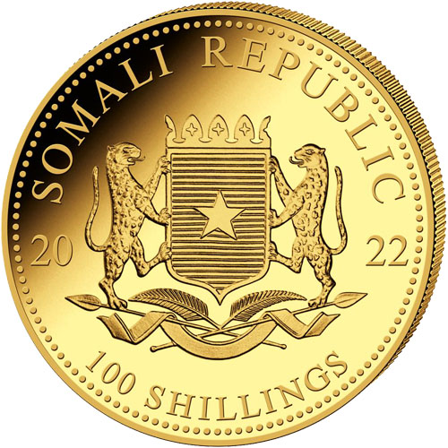 Buy 2022 110 oz Somalia Gold Elephant Coin (2)