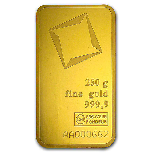Buy 250 Gram Valcambi Pressed Gold Bar