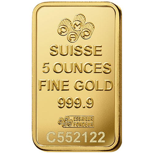 Buy 5 oz PAMP Suisse Fortuna Gold Bar (2)