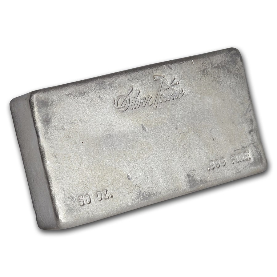 Silver Bar - 50 Troy Oz, .999 Pure 