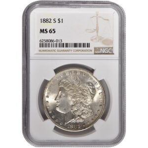 Morgan Silver Dollar 5-Coin Set NGC MS65 (1878-1904)