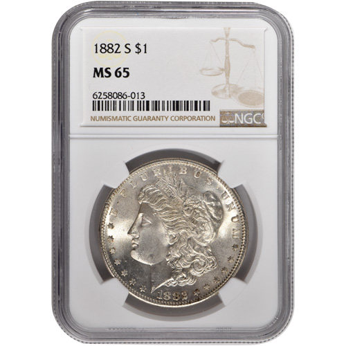 Morgan Silver Dollar 5-Coin Set NGC MS65 (3)