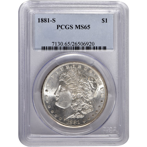 Morgan Silver Dollar 5-Coin Set PCGS MS65 (1878-1904) (1)