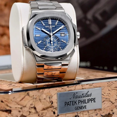 Patek Philippe Nautilus 5976/1G-001, 18K White Gold, Blue Index Dial 44 mm