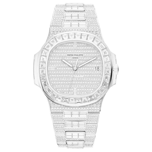 Patek Philippe Nautilus Diamonds Mens Watch 5719/10G-010