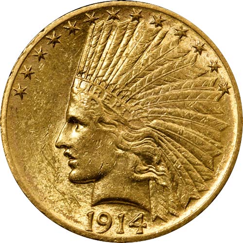 Pre-33 $10 Indian and Liberty Gold Eagle 2-Coin Set (AU+) (3)