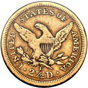 Pre-33 $2.50 Liberty Gold Quarter Eagle Coin (VF)