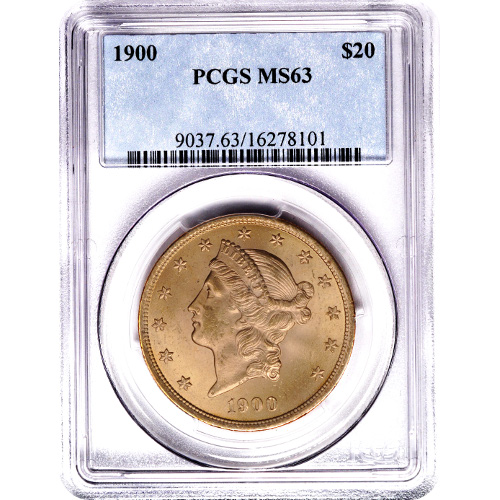 Pre-33 $20 Liberty Gold Double Eagle Coin MS63 (PCGS or NGC) (3)