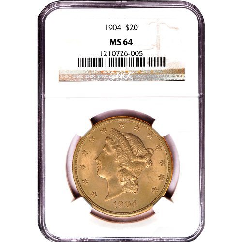 Pre-33 $20 Liberty Gold Double Eagle Coin MS64 (PCGS or NGC) (3)