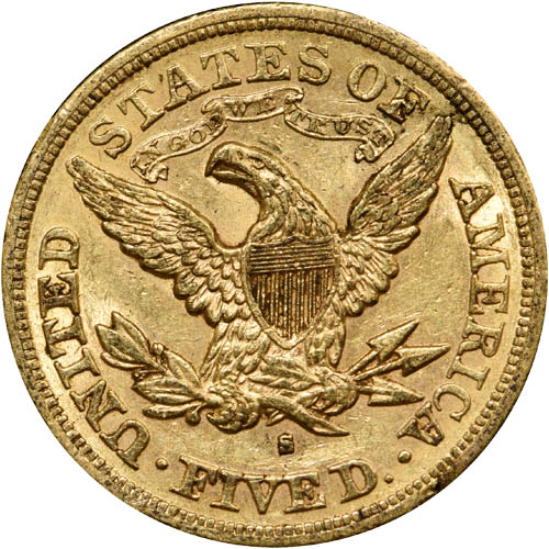 Pre-33 $5 Liberty Gold Half Eagle 4-Coin Set (1838-1899, XF+) (3)