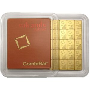 Buy 50 Gram Valcambi Gold CombiBar (50x1g, New w/ Assay)