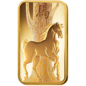 100 Gram PAMP Suisse Lunar Horse Gold Bar (New w/ Assay)