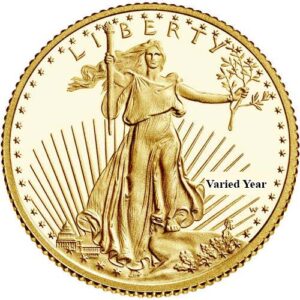 1/4 oz Proof American Gold Eagle Coin (Random Year, Box + CoA)
