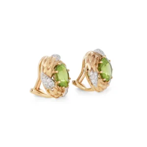 Buy Peridot and Diamond Ear Clips – Jean Schlumberger for Tiffany & Co.