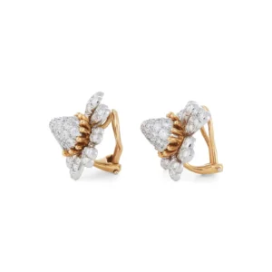 Cones with Petals Diamond Ear Clips – Jean Schlumberger for Tiffany & Co.