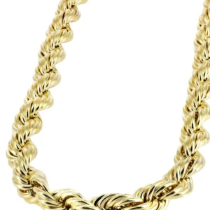 Buy 10K Gold Men’s Hollow Rope Chain