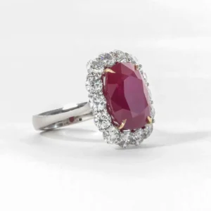 10 Carat Burma Ruby Diamond Ring – Rare