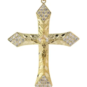 10K Gold Cross / Crucifix Pendant | 13 Grams