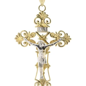 10K Gold Cross / Crucifix Pendant | 22 Grams
