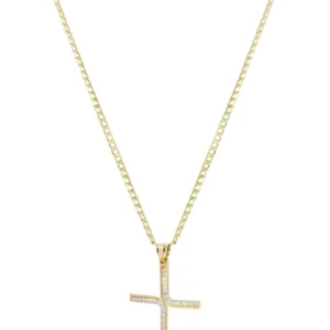 10K Gold Crucifix / Cross Necklace For Men | 3.66 Grams