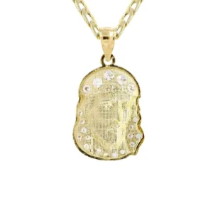 10K Gold Necklace & Gold Jesus Piece Necklace | 4.14 Grams