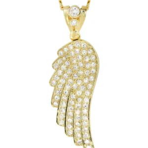 Buy 10K Yellow Gold Angel Wing Necklace | Appx. 18.4 Grams