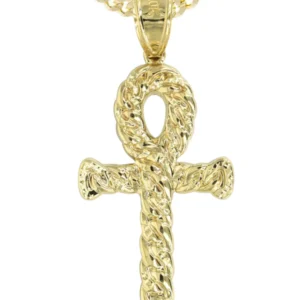 10K Yellow Gold Ankh Necklace | Appx. 13.1 Grams