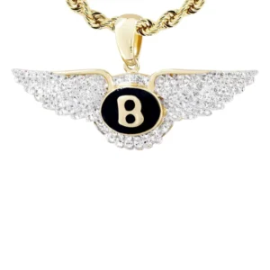 10K Yellow Gold Bentley Diamond Necklace | 0.54 Carats