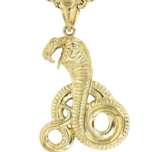 10K Yellow Gold Cobra Necklace | Appx. 18.1 Grams