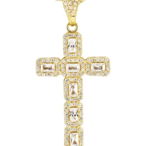 10K Yellow Gold Cross 3 Necklace | Appx. 14.7 Grams