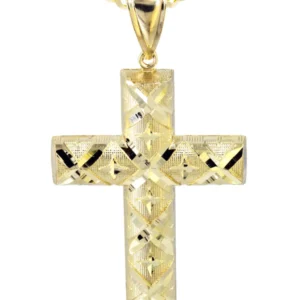 10K Yellow Gold Cross Necklace | Appx. 16.5 Grams