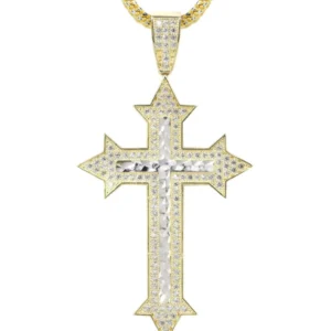 10K Yellow Gold Cross Necklace | Appx. 14.7 Grams