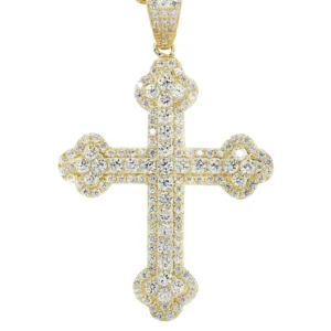 10K Yellow Gold Cross Necklace | Appx. 12.4 Grams