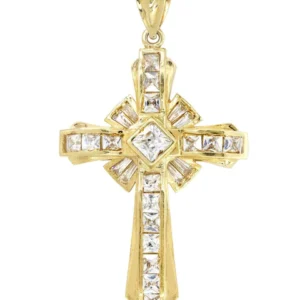 10K Yellow Gold Cross Necklace | Appx. 15.3 Grams