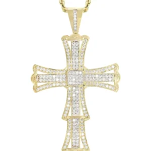 10K Yellow Gold Cross Necklace | Appx. 19 Grams