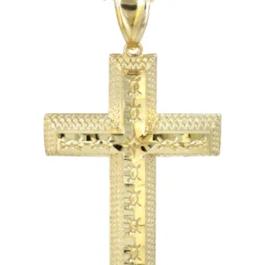 10K Yellow Gold Cross Necklace | Appx. 15.7 Grams