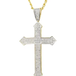 Buy Gold Cross Necklace Online | 10K Yellow Gold | Appx. 22.2 Grams