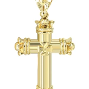 Buy 10K Gold Cross Necklace Near Me | Appx. 24.9 Grams